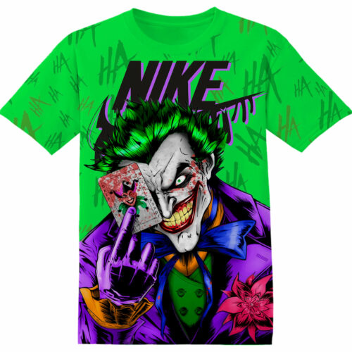 Customized Movie Gift DC Comics Joker Tshirt Fan Adult And Kid Tshirt Hoodie