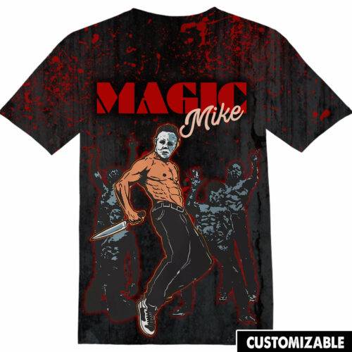 Customized Magic Mike Halloween Gift Michael Myer Fan Funny Michael Myer Muscle Adult And Kid Tshirt HG