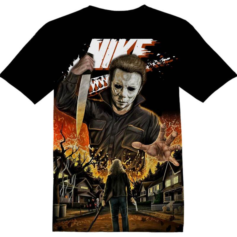 Customized Horror Movie Michael Myers Tshirt Adult And Kid Tshirt