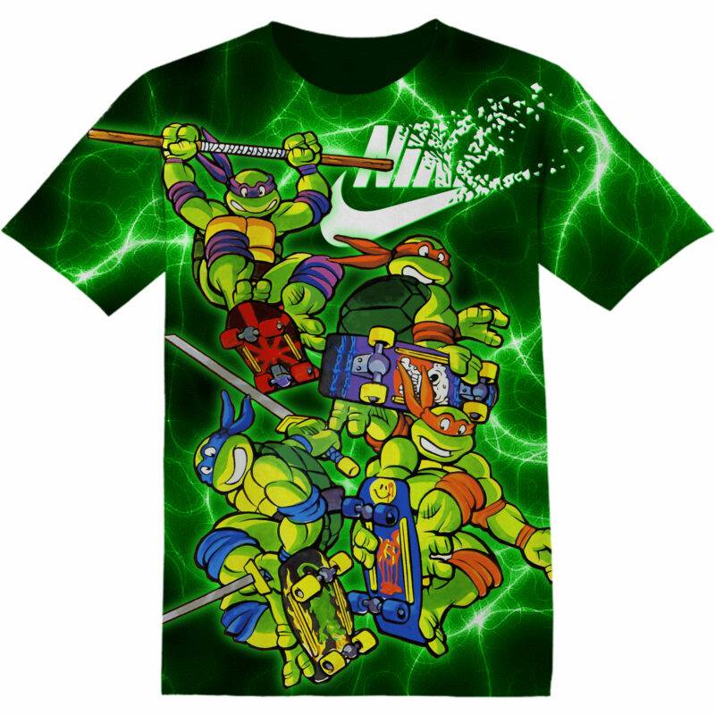 Customized Teenage Mutant Ninja Turtles Fan Adult And Kid Tshirt