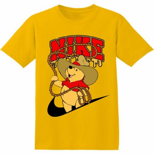 Customized Gift For Fan Winnie the Pooh Yellow Adult And Kid Tshirt