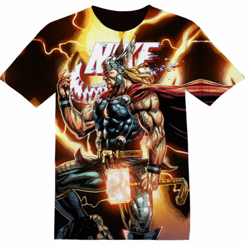 Customized Marvel Comic Thor Tshirt Adult And Kid Tshirt