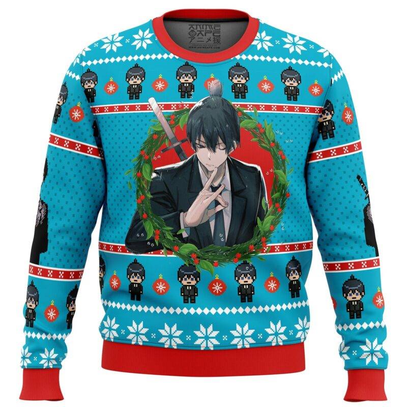 Aki Chainsaw Man Ugly Christmas Sweater