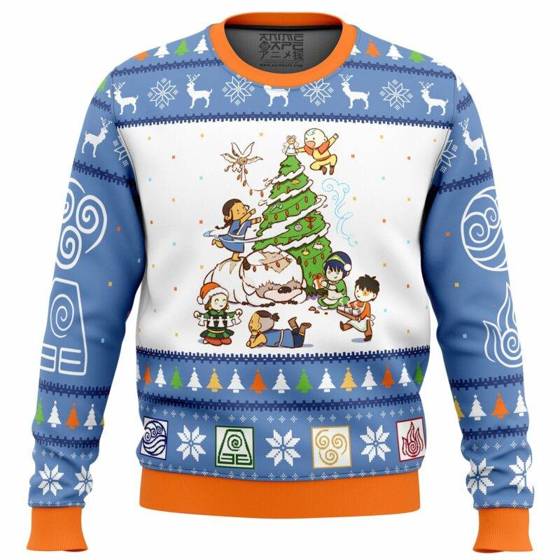 Avatar the Last Airbender Christmas Time Ugly Christmas Sweater