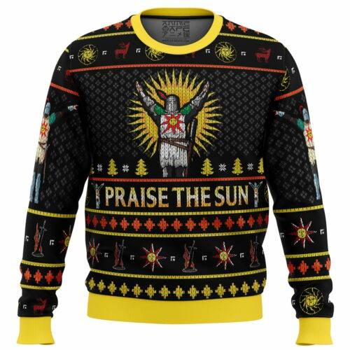 Dark Souls Praise the Sun Ugly Christmas Sweater