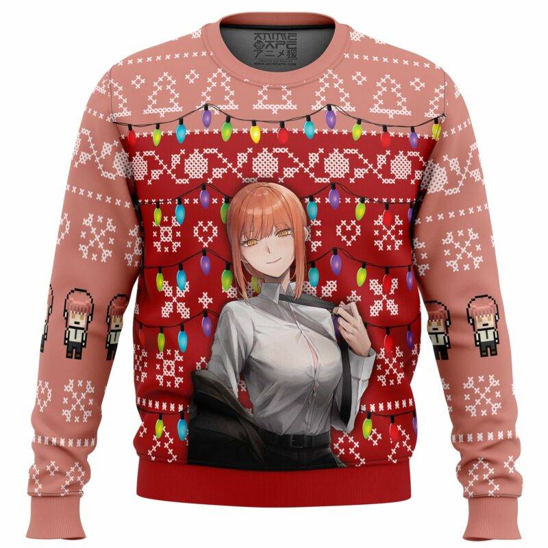 Makima Chainsaw Man Ugly Christmas Sweater