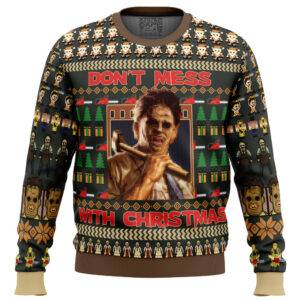 Leatherface Texas Chainsaw Massacre Ugly Christmas Sweater