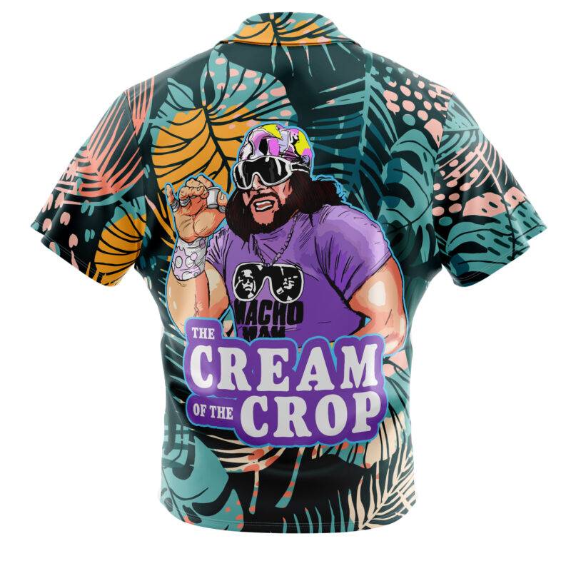 The Cream of the Crop Pro Wrestling Button Up Hawaiian Shirt only back back 1.jpg