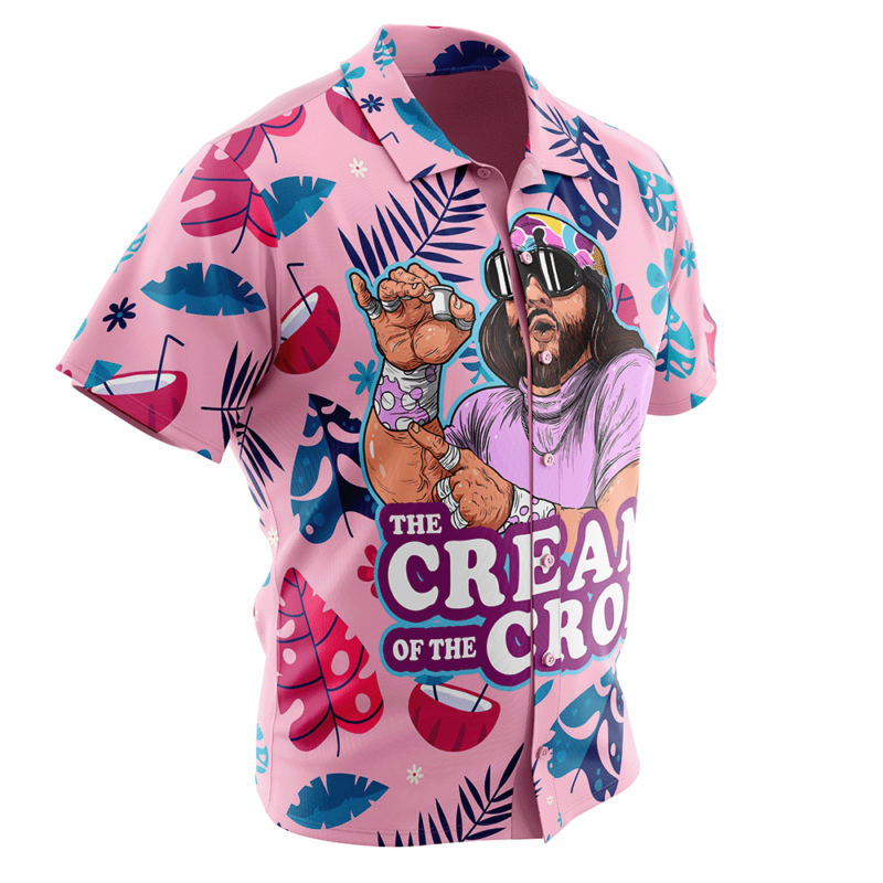 The Cream of the Crop Pro Wrestling Button Up Hawaiian Shirt ver2