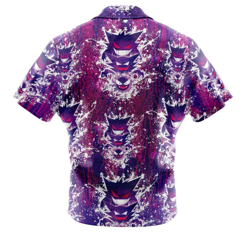 ghostly evolution ghastly haunter gengar pokemon button up hawaiian shirtxvqtp.jpg