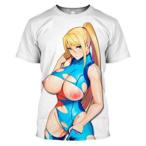 Samus Aran Hentai Ahegao Shirt