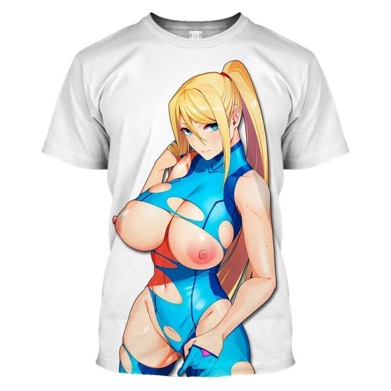 Samus Aran Hentai Ahegao Shirt