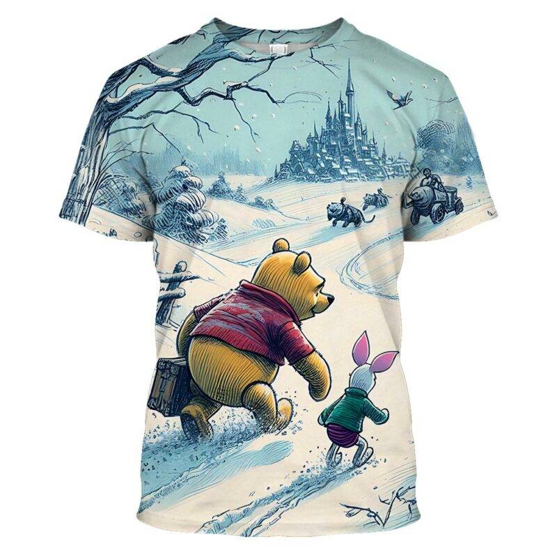 Disney Winnie The Pooh and Piglet Winter Adventure T shirt Disney Shirt.jpg