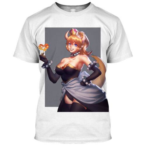 Bowsette Super Mario Ahegao Hentai Shirt 12