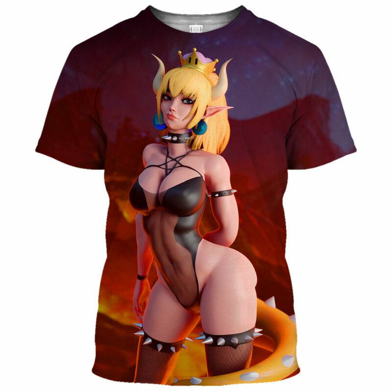 Bowsette Super Mario Ahegao Hentai Shirt 13