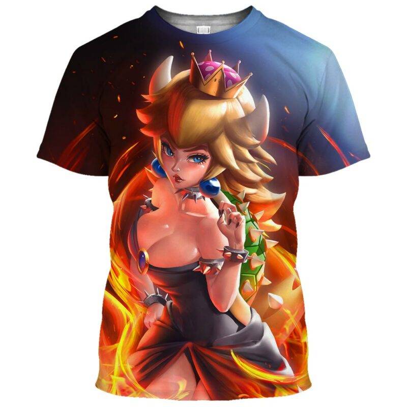 Bowsette Super Mario Ahegao Hentai Shirt 15