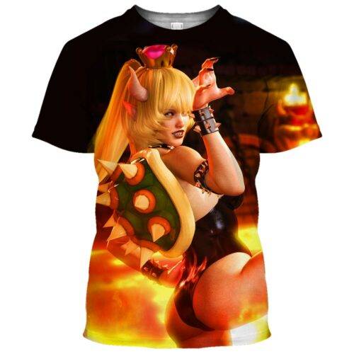 Bowsette Super Mario Ahegao Hentai Shirt 16