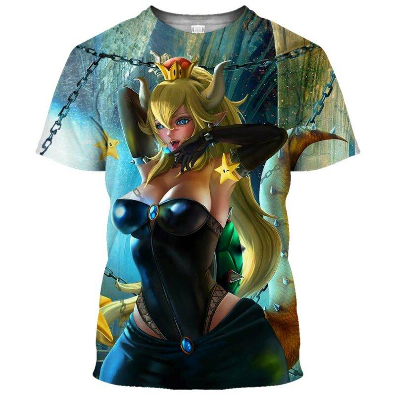 Bowsette Super Mario Ahegao Hentai Shirt 17