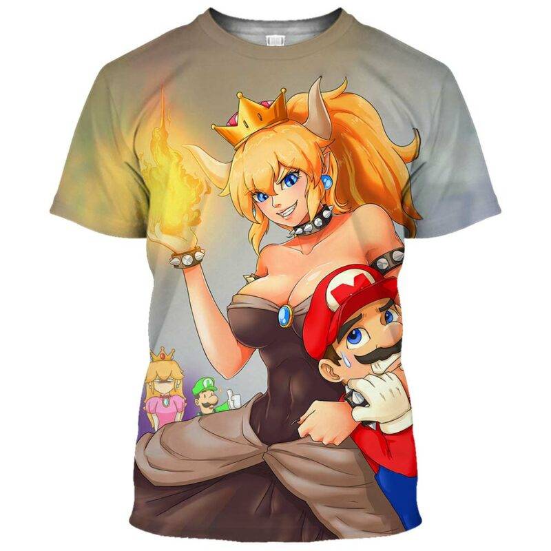 Bowsette Super Mario Ahegao Hentai Shirt 19