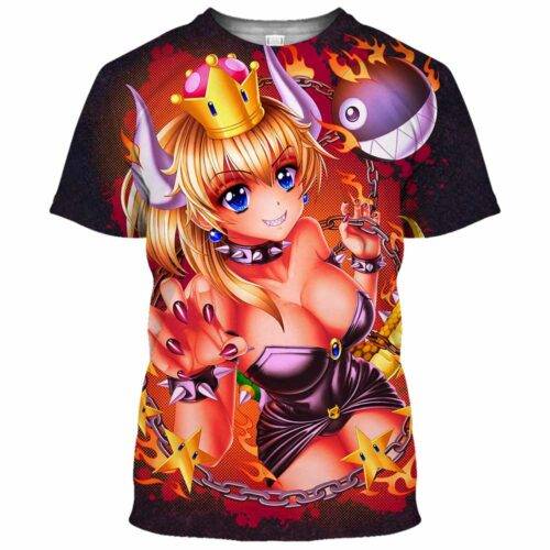 Bowsette Super Mario Ahegao Hentai Shirt 2