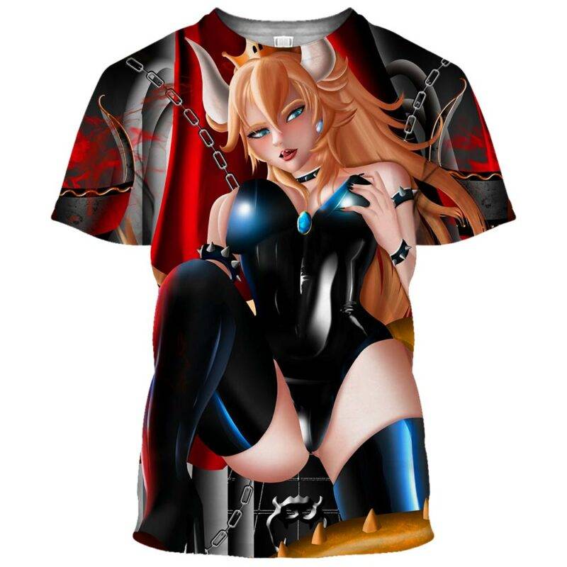 Bowsette Super Mario Ahegao Hentai Shirt 21