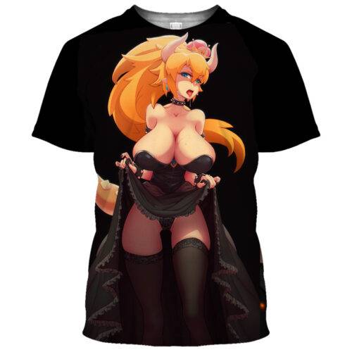 Bowsette Super Mario Ahegao Hentai Shirt 6