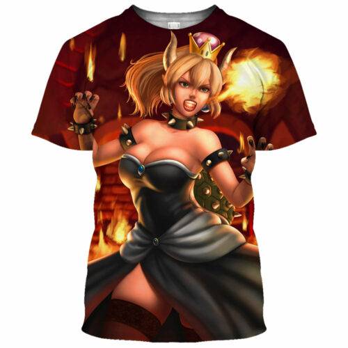 Bowsette Super Mario Ahegao Hentai Shirt 7