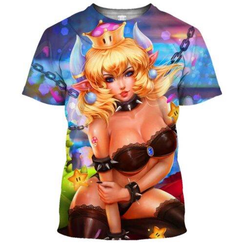 Bowsette Super Mario Ahegao Hentai Shirt 8