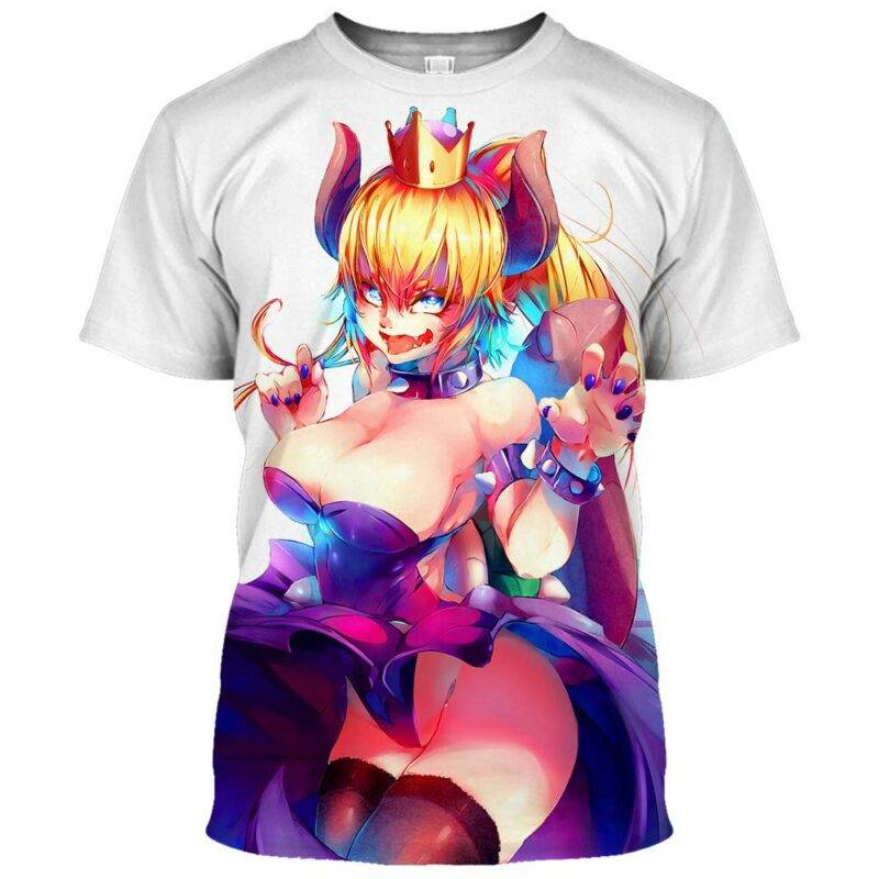 Bowsette Super Mario Ahegao Hentai Shirt