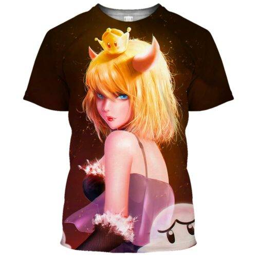 Bowsette Super Mario Ahegao Hentai Shirt 9