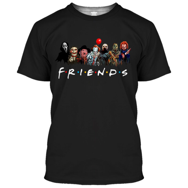 Horror Characters Friends Shirt 2