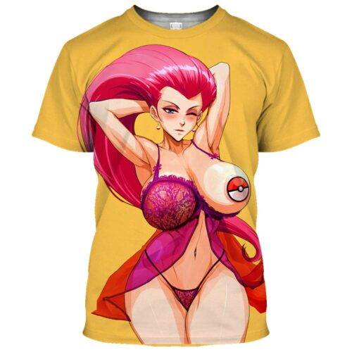 Jessie Pokemon Hentai Ahegao Shirt 3