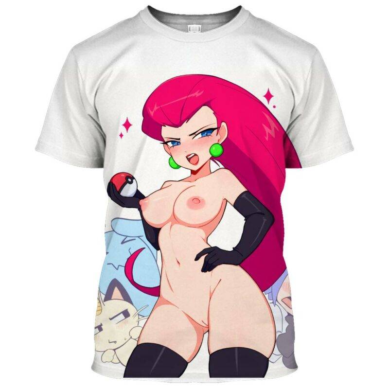 Jessie Pokemon Hentai Ahegao Shirt 7