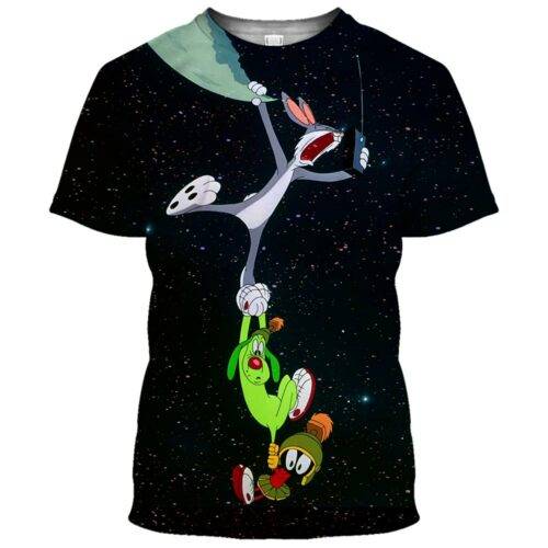 Bugs Bunny x K 9 x Marvin Martian T Shirt