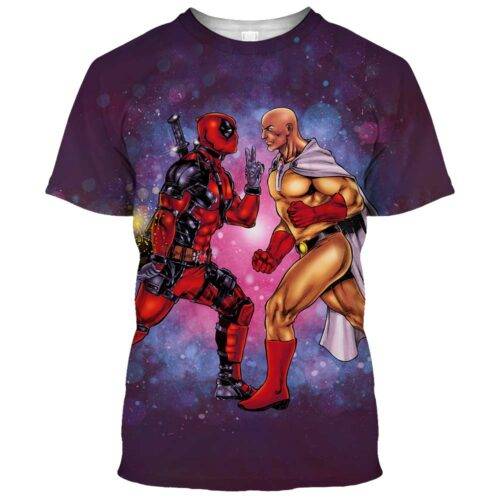 Deadpool Vs Saitama T Shirt