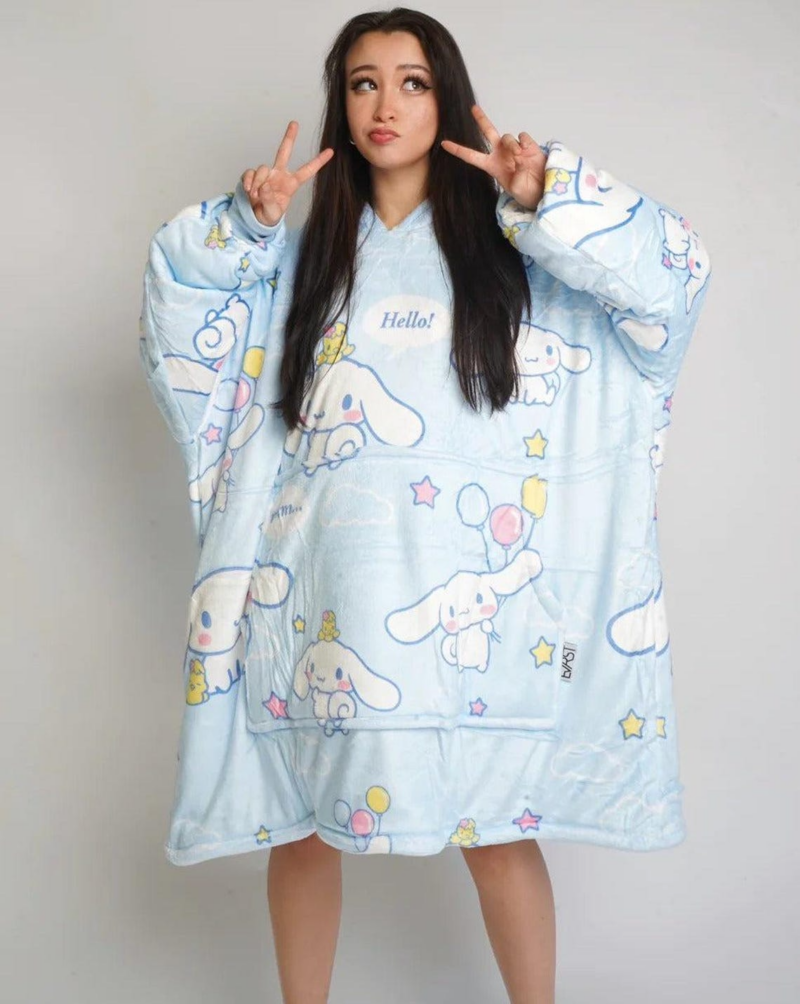 Cinnamoroll from hello kitty Snug Oversized Blanket Hoodie