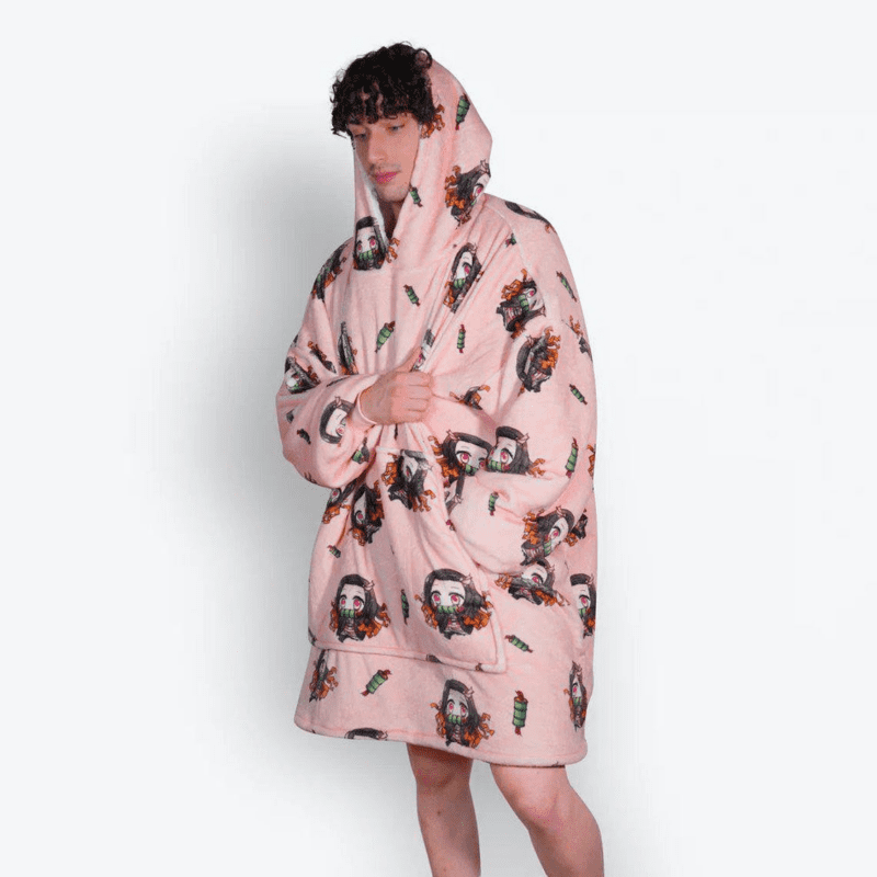 Kamado Nezuko Demon Slayer Oversized Blanket Hoodies 4