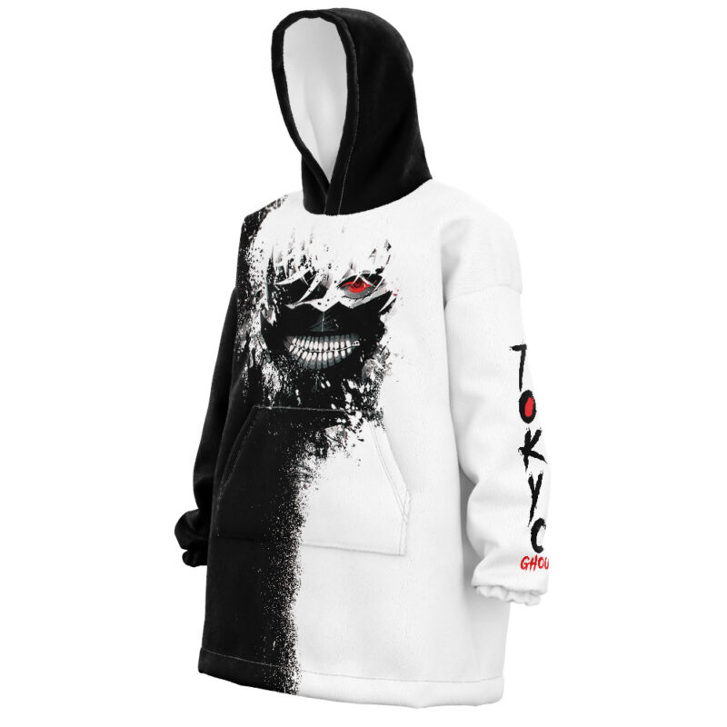 Ken Kaneki Tokyo Ghoul Snug Oversized Blanket Hoodie FRONT LEFT Mockup.jpg