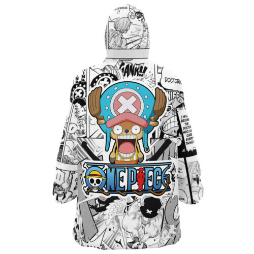 Tony Chopper Manga Panels One Piece Oodie Blanket BACK 2 Mockup.jpg