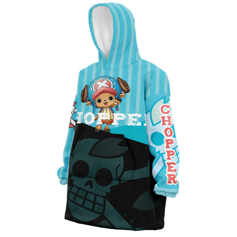 Tony Chopper Manga Panels One Piece Oodie Blanket F LEFT Mockup 1.jpg