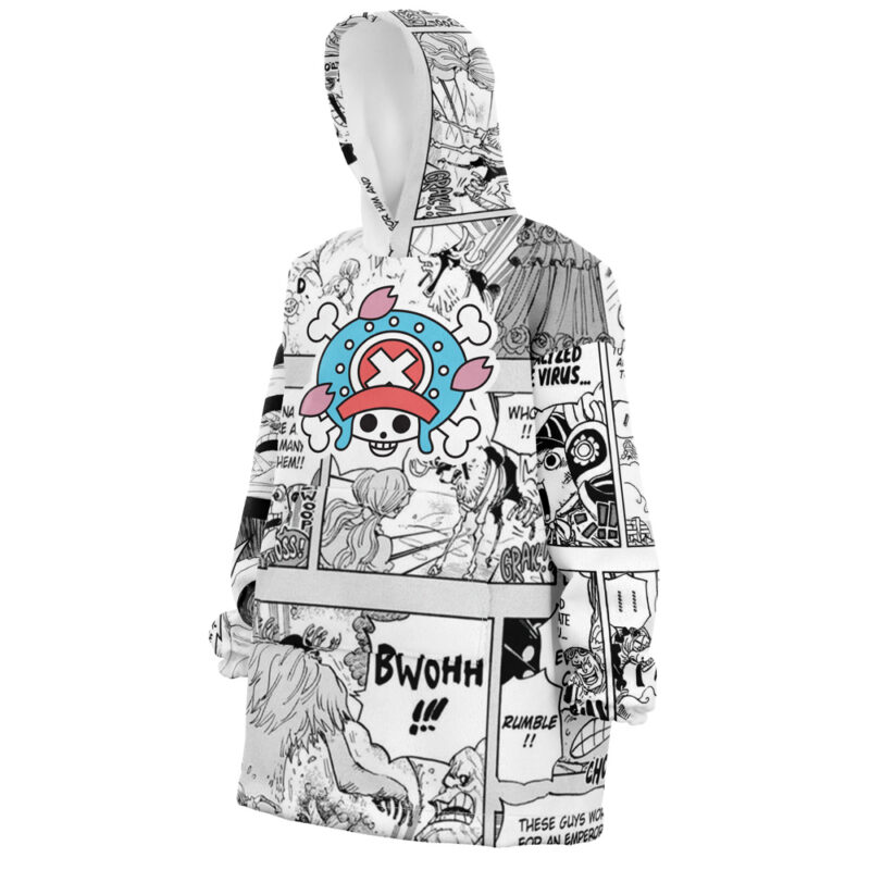 Tony Chopper Manga Panels One Piece Oodie Blanket F LEFT Mockup.jpg