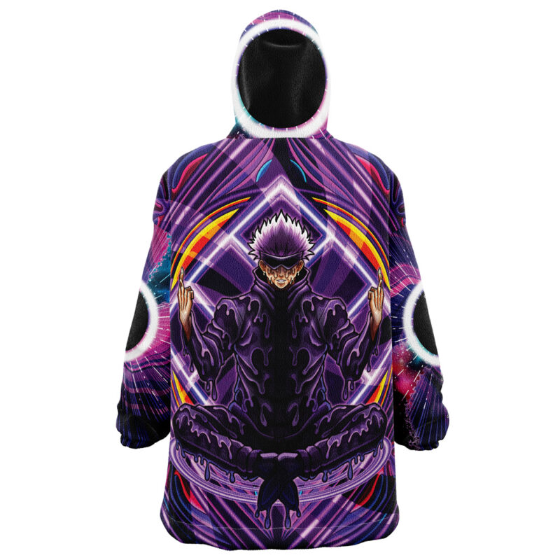 drippy gojo Oodie Oversized Blanket Hoodie back.jpg