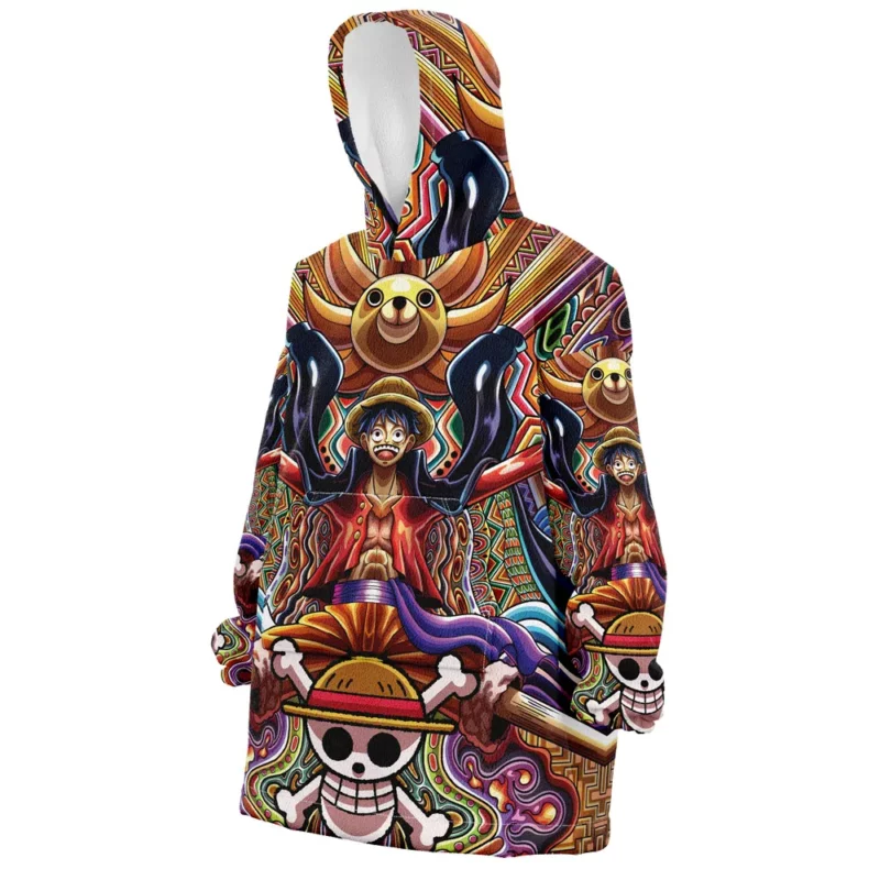 luffy Oodie Oversized Blanket Hoodie front left.webp