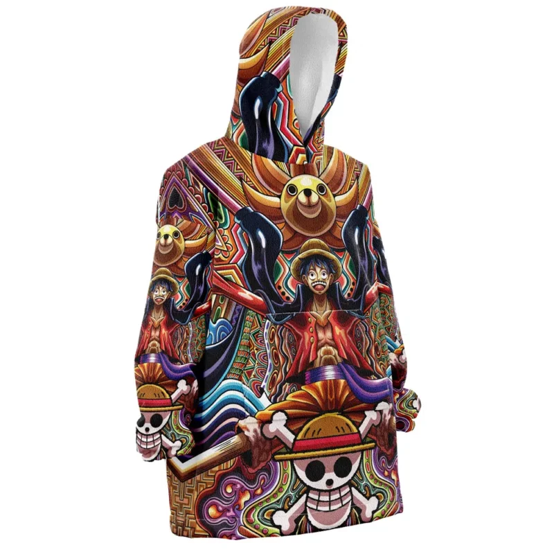 luffy Oodie Oversized Blanket Hoodie front right.webp