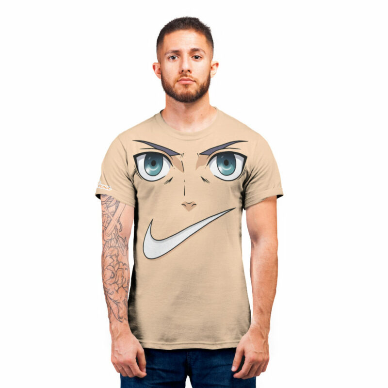 Eren Jager Shingeki No Kyojin Smile Face T Shirt (5)