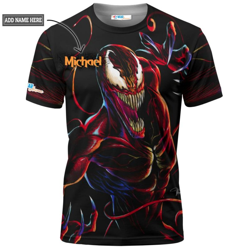 Carnage neon Marvel T shirt 1