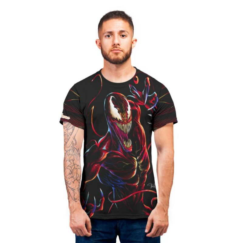 Carnage neon Marvel T shirt 6