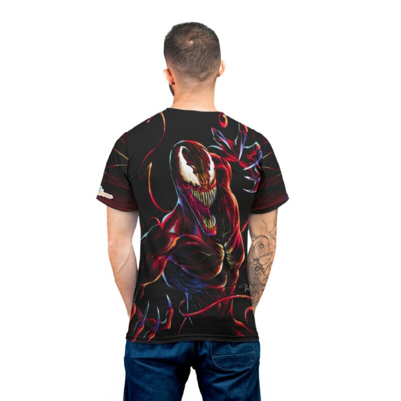 Carnage neon Marvel T shirt 7