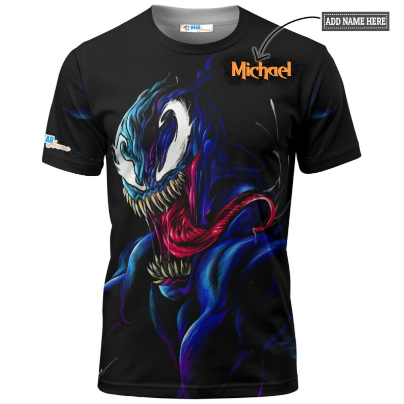 Venom Neon Marvel T shirt 1