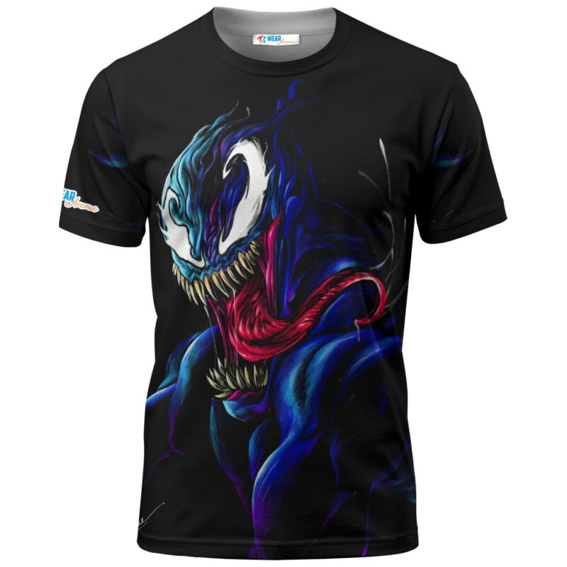 Venom Neon Marvel T shirt 2